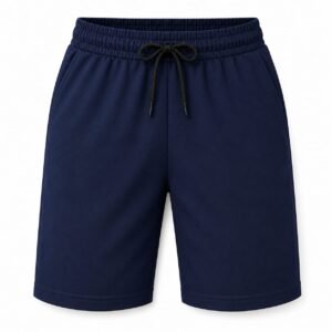 Men's Navy Blue Sports & Casual Drawstring Shorts